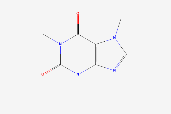 Caffeine 2D chemical structure
