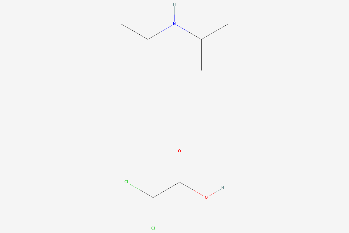 Diisopropylamine dichloroacetate 2D chemical structure