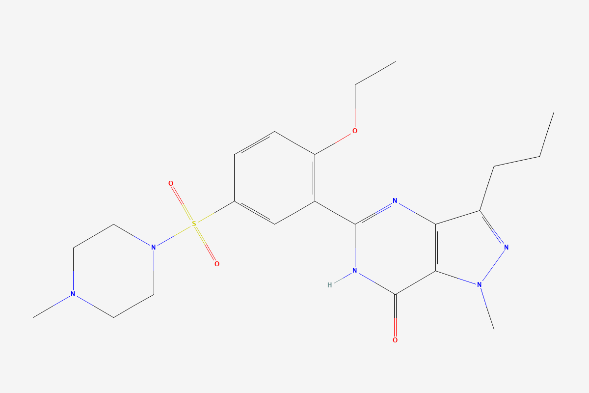 Sildenafil 2D chemical structure